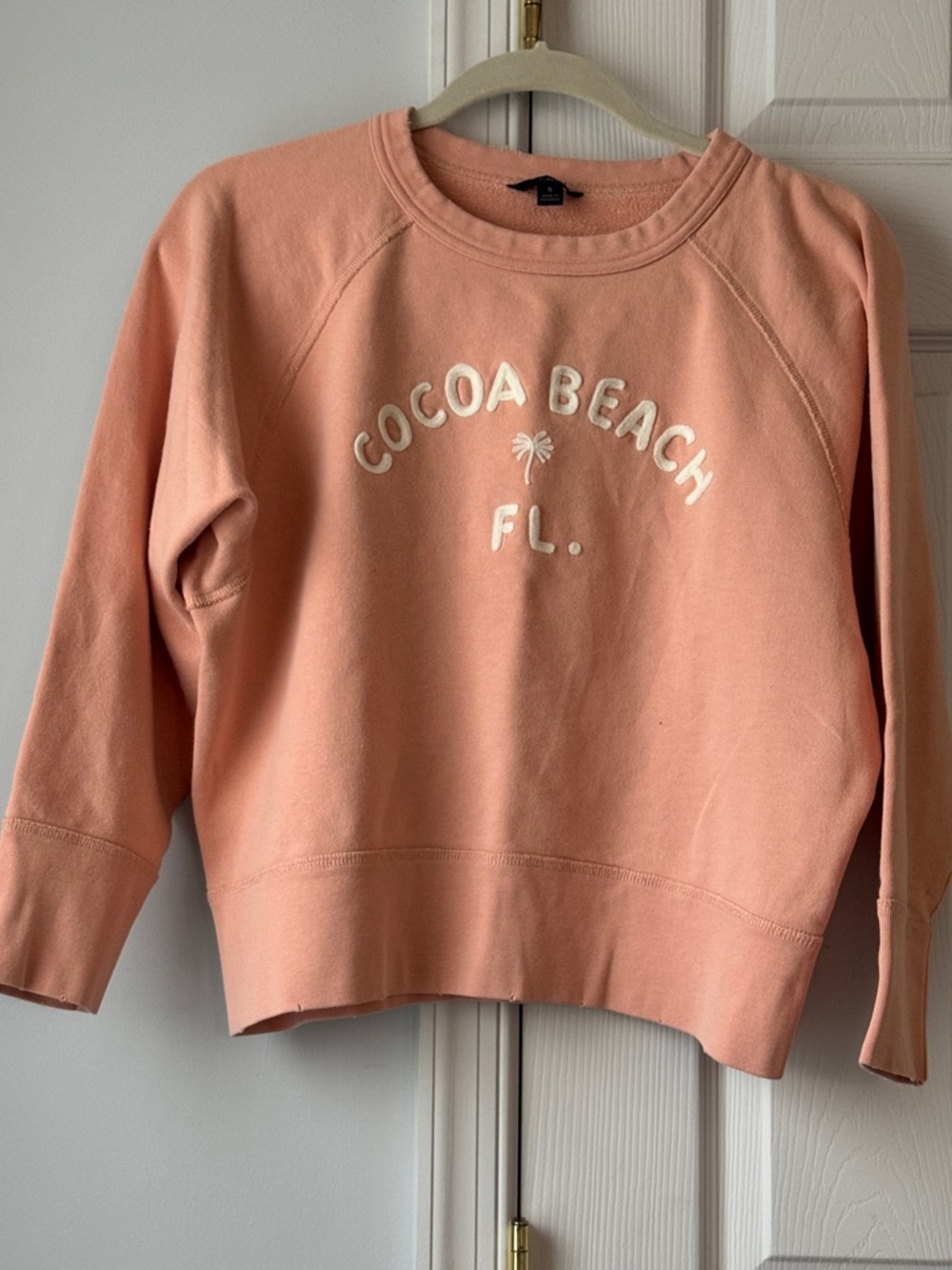 J. Crew Peach 'Cocoa Beach FL.' Crewneck Sweatshirt
